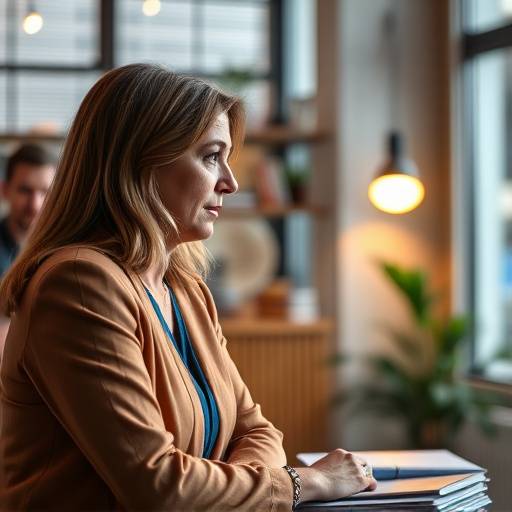 Stillbillede fra et ekspertinterview med sundhedsekspert Dr. Anna Schmidt om vigtigheden af mental sundhed på arbejdspladsen.