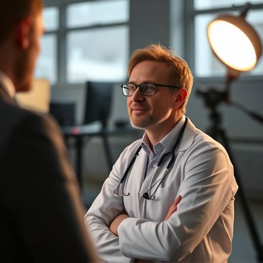 Stillbillede fra et interview med en forsker fra Københavns Universitet om seneste gennembrud inden for medicin.